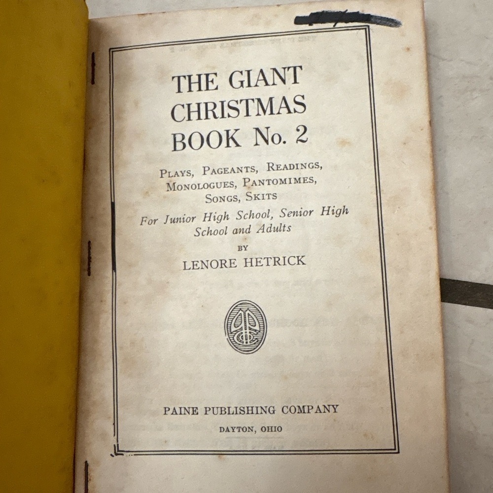 Vintage The Giant Christmas Book No. 2 Lenore Hetrick Paine Publishing Ohio 1934 - Picture 2 of 4